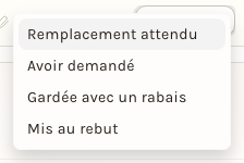 Les solutions d'une pièce refusée à la réception