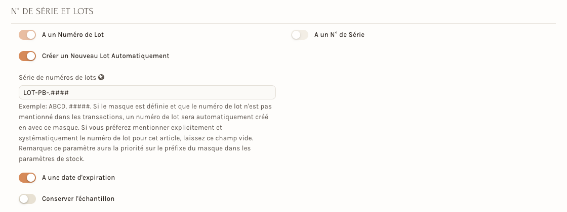 Une peinture suivie par lot : numérotation automatique et date d'expiration